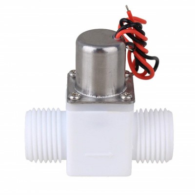 Hot selling plastic G 1/4  quick connect fitting latching water solenoid valve DC3.6V